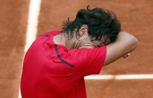 Spain's Rafael Nadal celebrates after wi