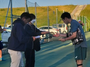 TIU相逢会テニス大会「２位通過１位」