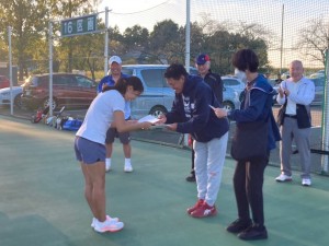 TIU相逢会テニス大会「１位通過２位」