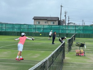 小雨の中【佐藤直子のテニスがすべて】